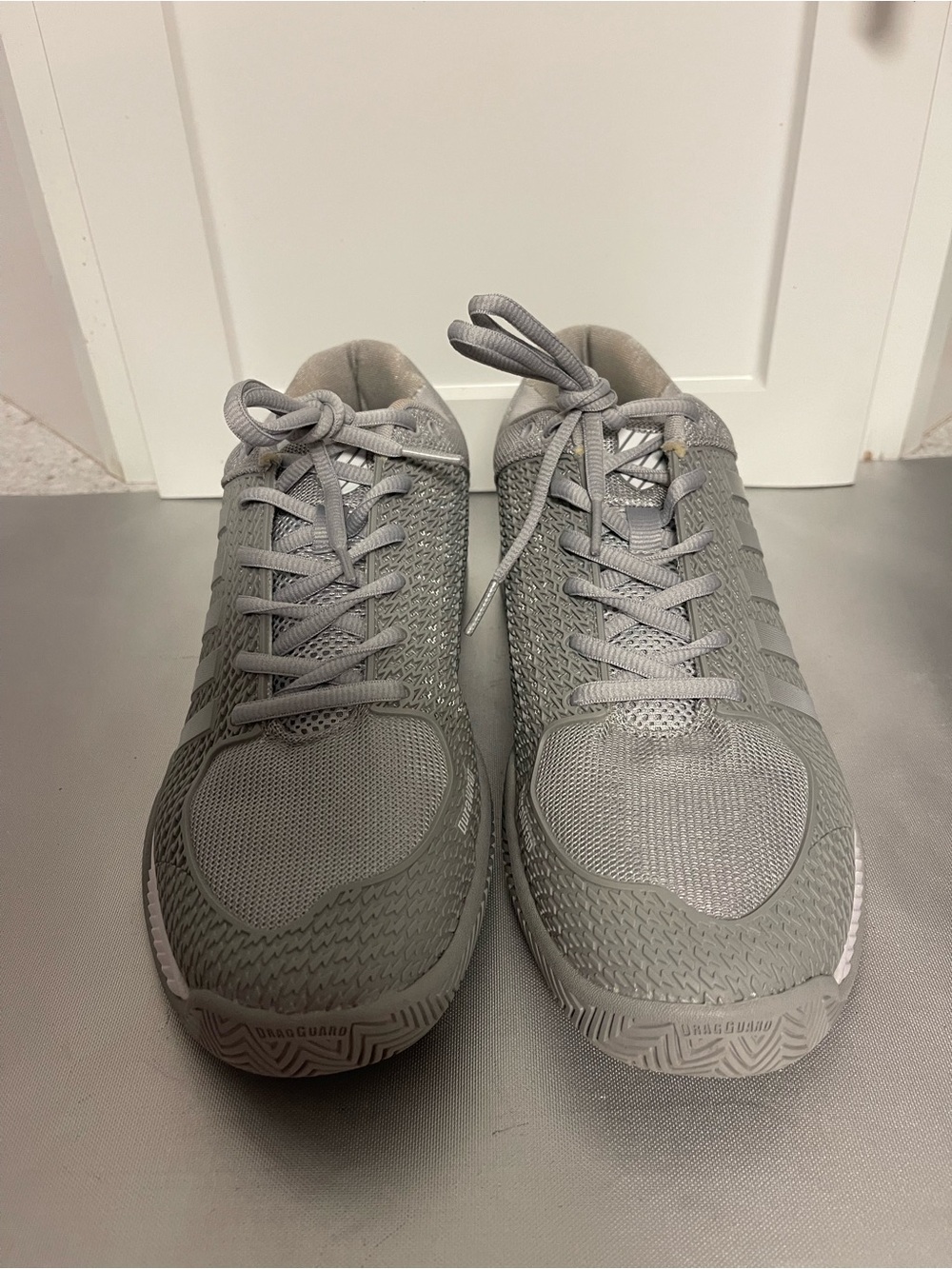 K-Swiss 96563-072 Women’s Pickleball Dura Wrap Flex Gray Sneakers Mesh Sz 9